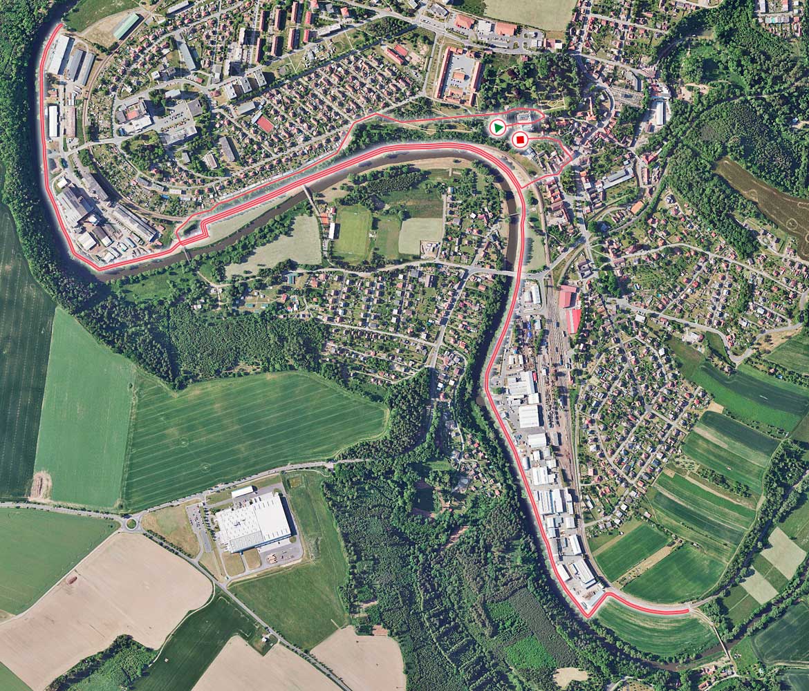 Červená trasa - Zručský májový běh.