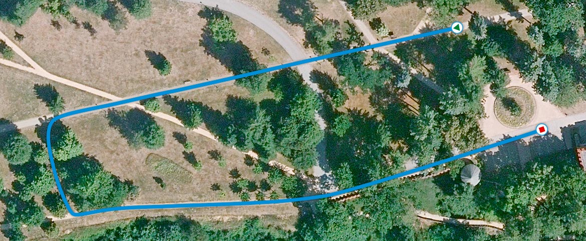 Modrá trasa 300m - Zručský májový běh.