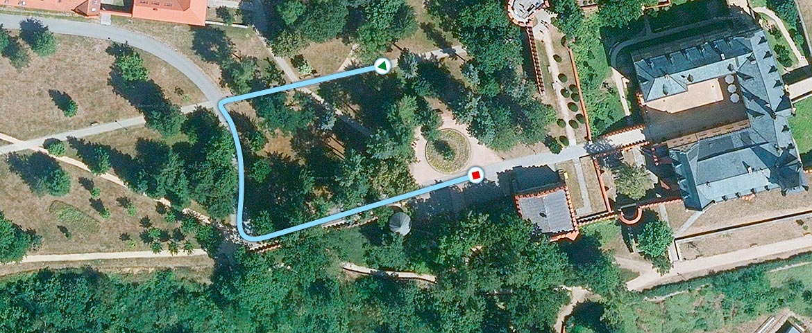 Světlemodrá trasa 150m - Zručský májový běh.